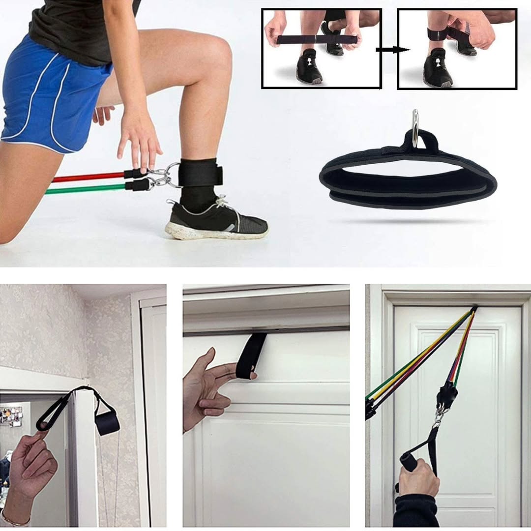 11 Pieces Gym 🏋️ Power Resistance Bands Set for Workout